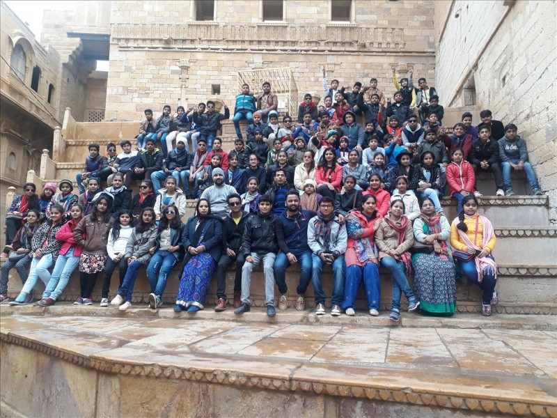 Students group at Jaisalmer Fort